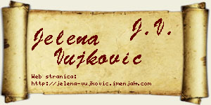 Jelena Vujković vizit kartica